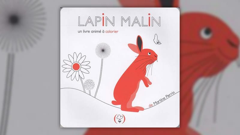 Martine Perrin, Lapin malin, un livre animé à colorier