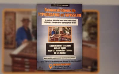 Typographie et tapisserie, itinéraire d’un artisan aux doigts d’or